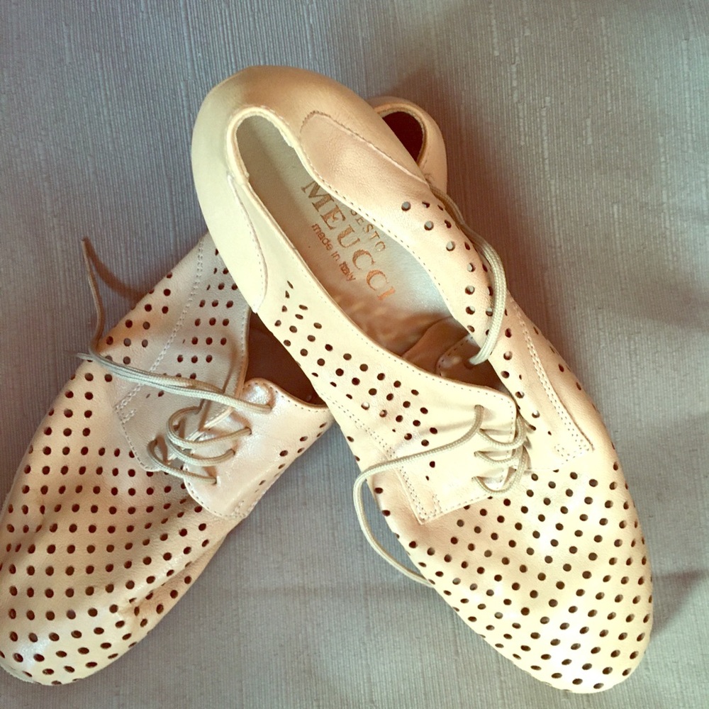 Sesto Meucci lace up leather Oxford sneaker shoes